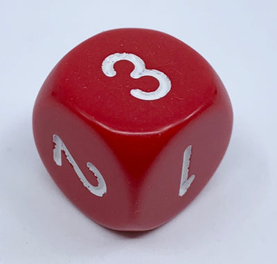 Opaque 16mm D3 - Red/white (XQ0304) - Chessex
