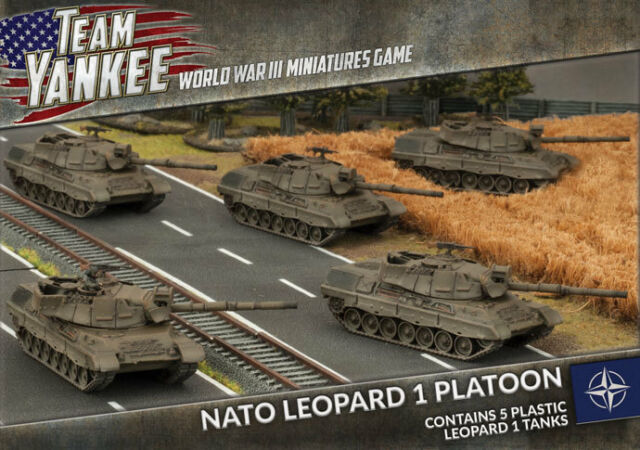 World War III: Team Yankee - NATO Leopard 1 Tank Platoon (x5 Plastic) (TNBX01)