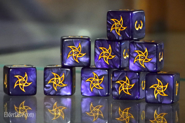 Elder Dice: Astral Elder Sign Dice - Mystic Purple d6 Set