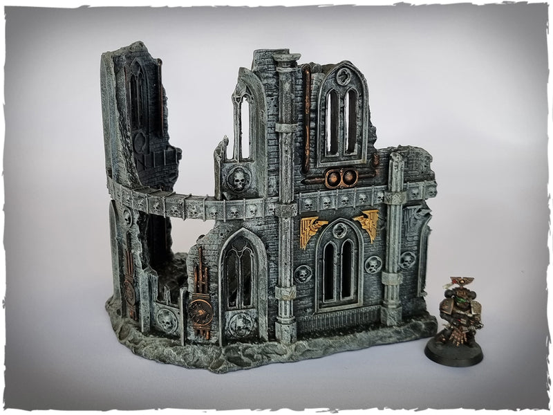 Prepainted scenery - gothic ruins 