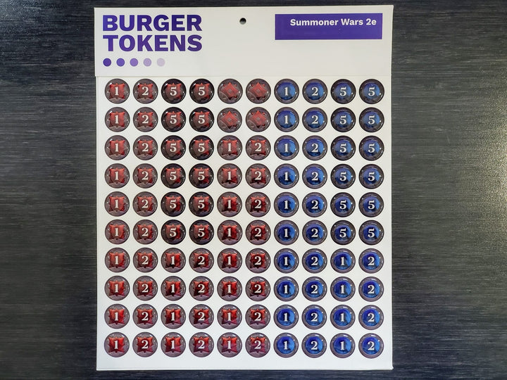 Summoner Wars 2.0 Tokens (Burger Tokens)