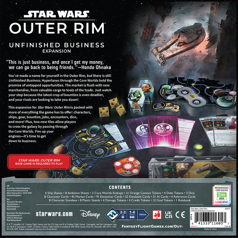 Star Wars Outer Rim: Unfinished Business Expansion