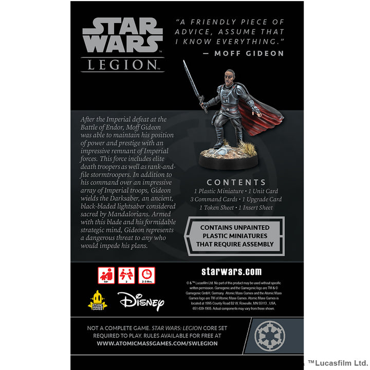 Star Wars: Legion - Moff Gideon Commander Expansion