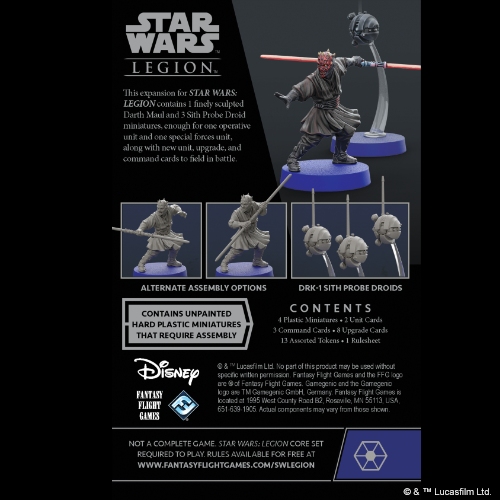 Star Wars: Legion - Darth Maul and Sith Probe Droid Operative