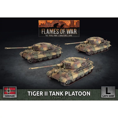 Flames of War: Tiger II (8.8cm) Tank Platoon (3x Plastic) (GBX178)
