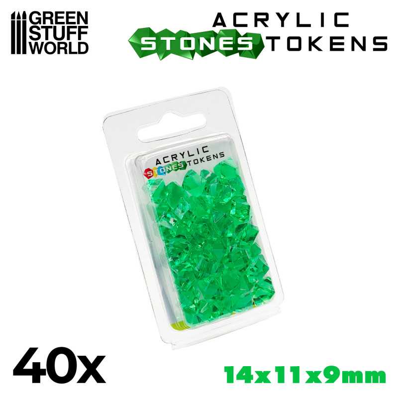 Tokens - Green Warpstones (Green Stuff World)