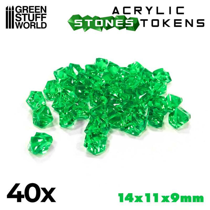 Tokens - Green Warpstones (Green Stuff World)