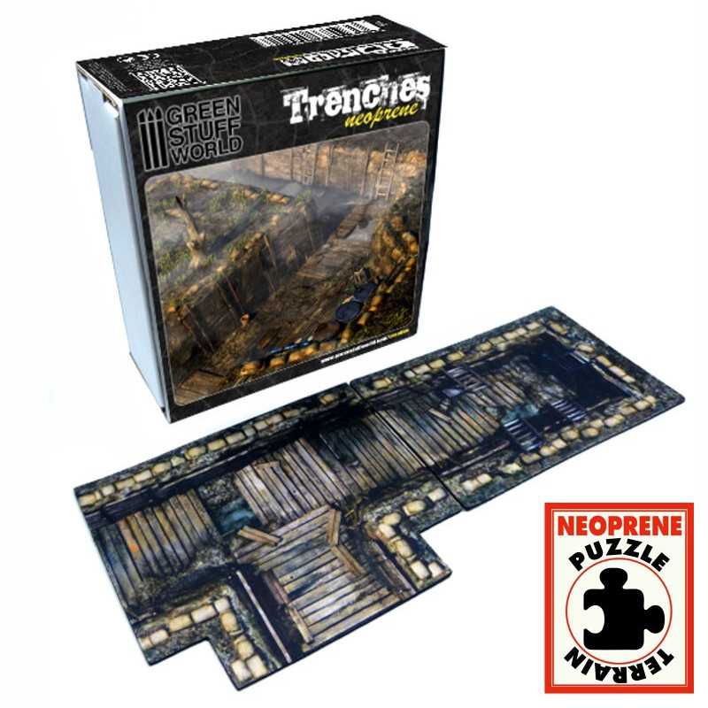 Trenches - Neoprene Terrain Set (Green Stuff World)