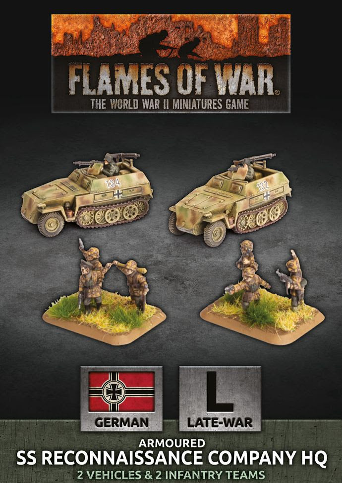 Flames of War: Armoured SS Reconaissance Company HQ (GBX153)