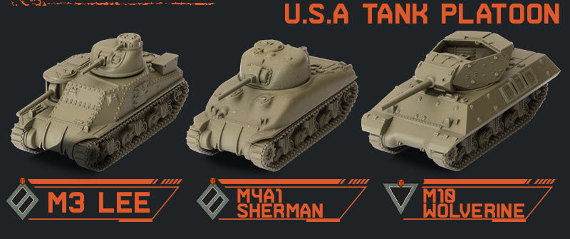 World of Tanks: U.S.A. Tank Platoon (M3 Lee, M4A1 75mm Sherman, M10 Wolverine) (WOT63)