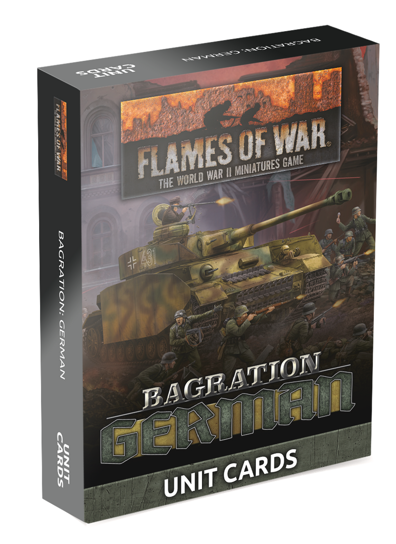 Flames of War: Bagration: German Unit Cards (70x Cards) (FW267U)
