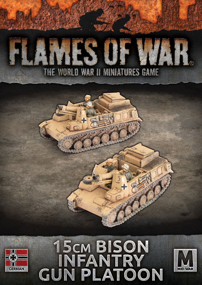 Flames of War: Bison (15cm) Self-propelled Guns (x2) (GBX186)