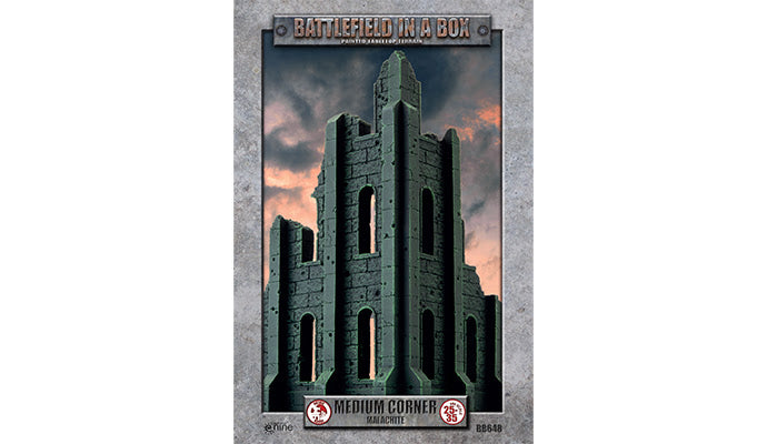 Battlefield in a Box: Gothic Battlefields - Medium Corner Ruin - Malachite (x1) (BB648)