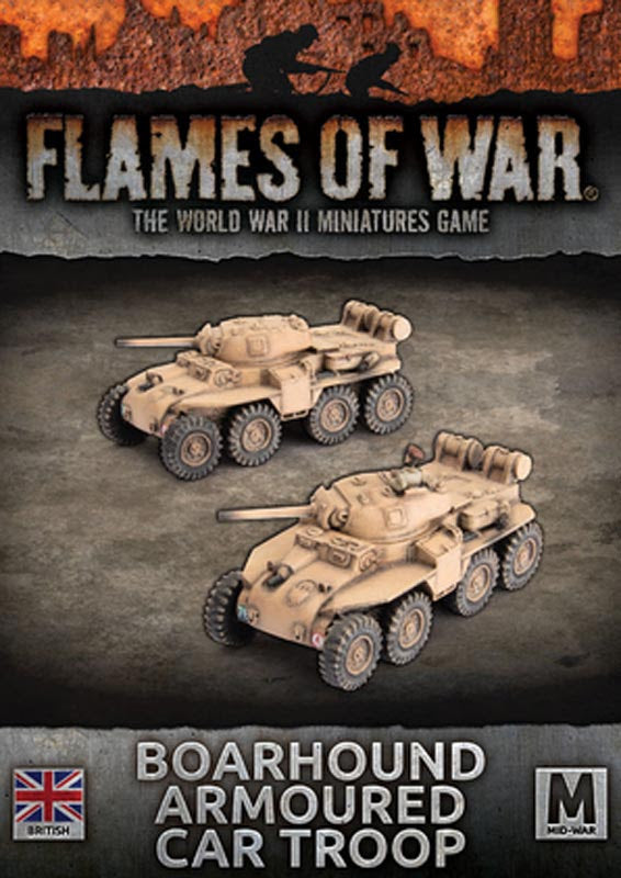 Flames of War: Boarhound (75mm) Armoured Cars (x2) (BBX69)