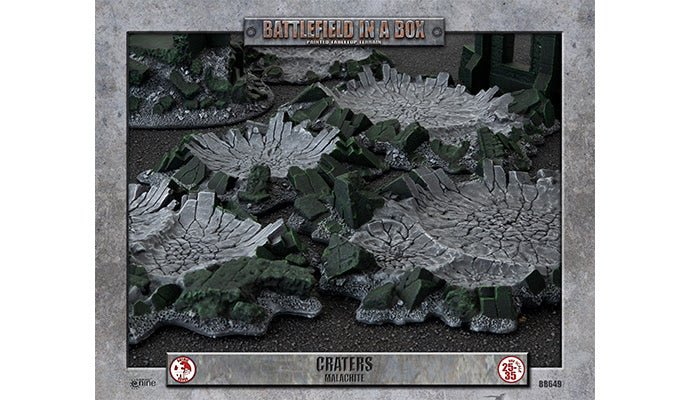 Battlefield in a Box: Gothic Battlefields - Craters - Malachite (x5) (BB649)