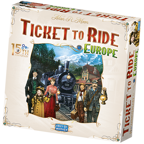 Ticket to Ride: Europe - 15th Anniversary Edition (nordisk)
