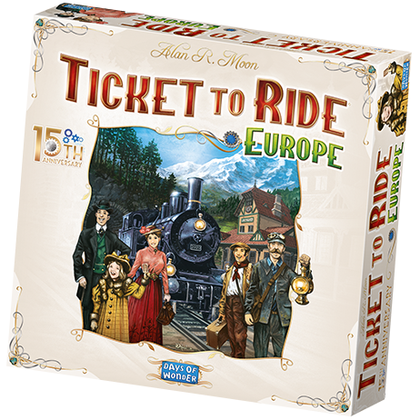 Ticket to Ride: Europe - 15th Anniversary Edition (engelsk)