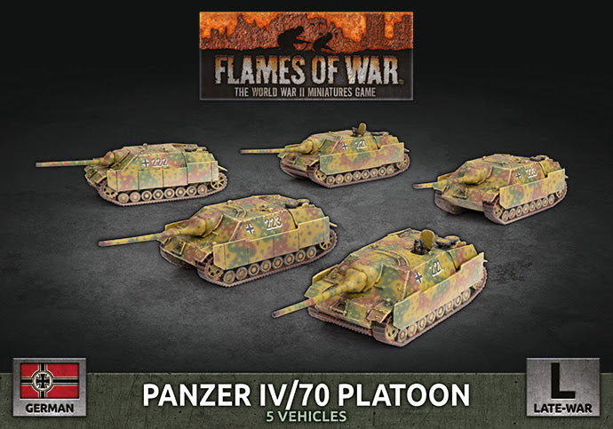 Flames of War: Panzer IV/70 Tank Platoon (x5 Plastic) (GBX160)