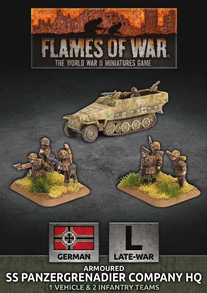 Flames of War: Armoured SS Panzergrenadier Company HQ (GBX138)