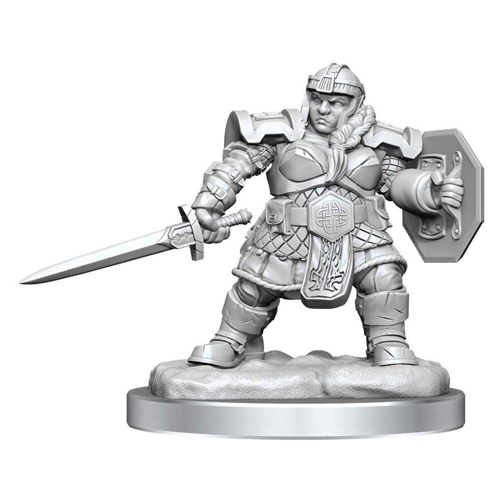 Dungeons & Dragons - Nolzur's Marvelous Miniatures: Dwarf Fighter Female