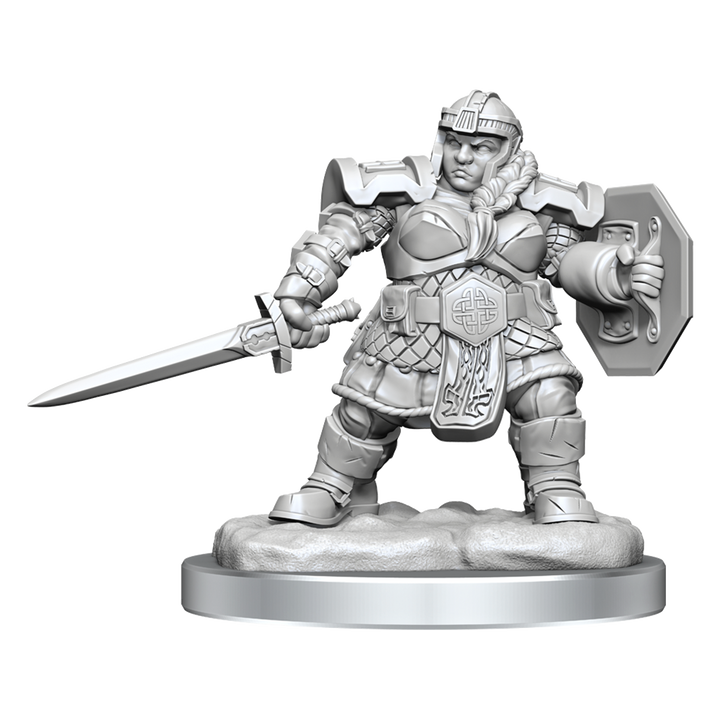 Dungeons & Dragons - Nolzur's Marvelous Miniatures: Dwarf Fighter Female