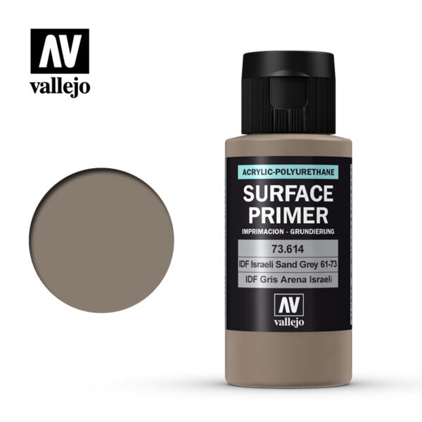 Vallejo Surface Primer: IDF Israeli Sand Grey (61-73) (73.614)