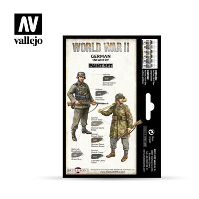 Vallejo Paint Set: WWII German Infantry (70.206)