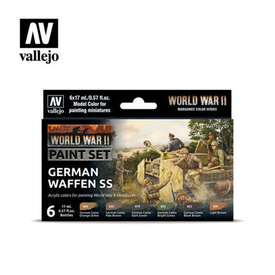 Vallejo Paint Set: WWII German Waffen SS (70.207)