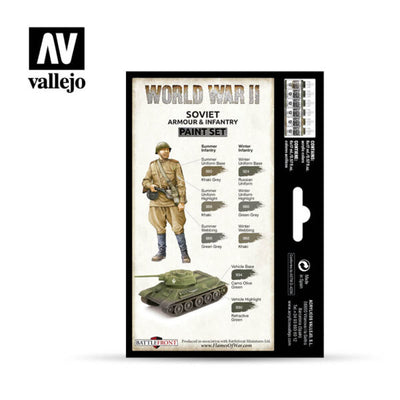 Vallejo Paint Set: WWII Soviet Armour & Infantry (70.202)