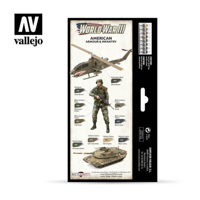 Vallejo Paint Set: WWIII American Armour & Infantry (70.220)