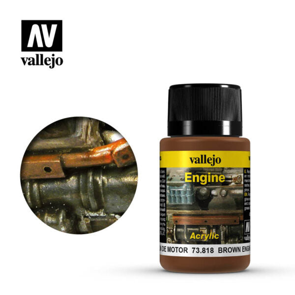 Vallejo Weathering Effects: Brown Engine Soot (73.818)
