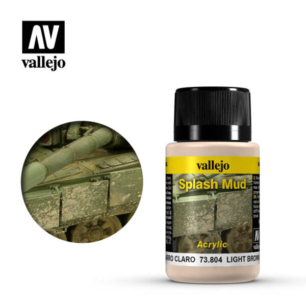 Vallejo Weathering Effects: Light Brown Splash Mud (73.804)