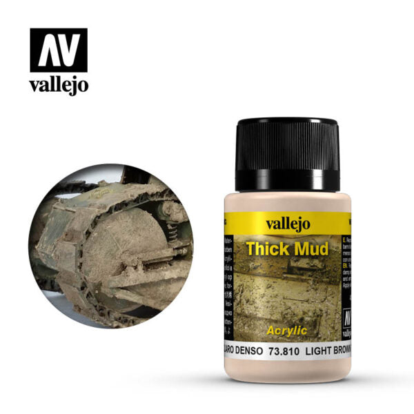 Vallejo Weathering Effects: Light Brown Mud (73.810)
