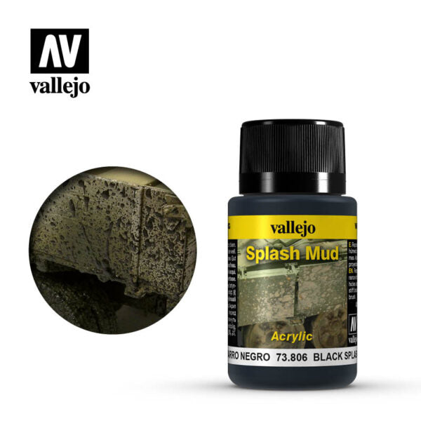 Vallejo Weathering Effects: Black Splash Mud (73.806)
