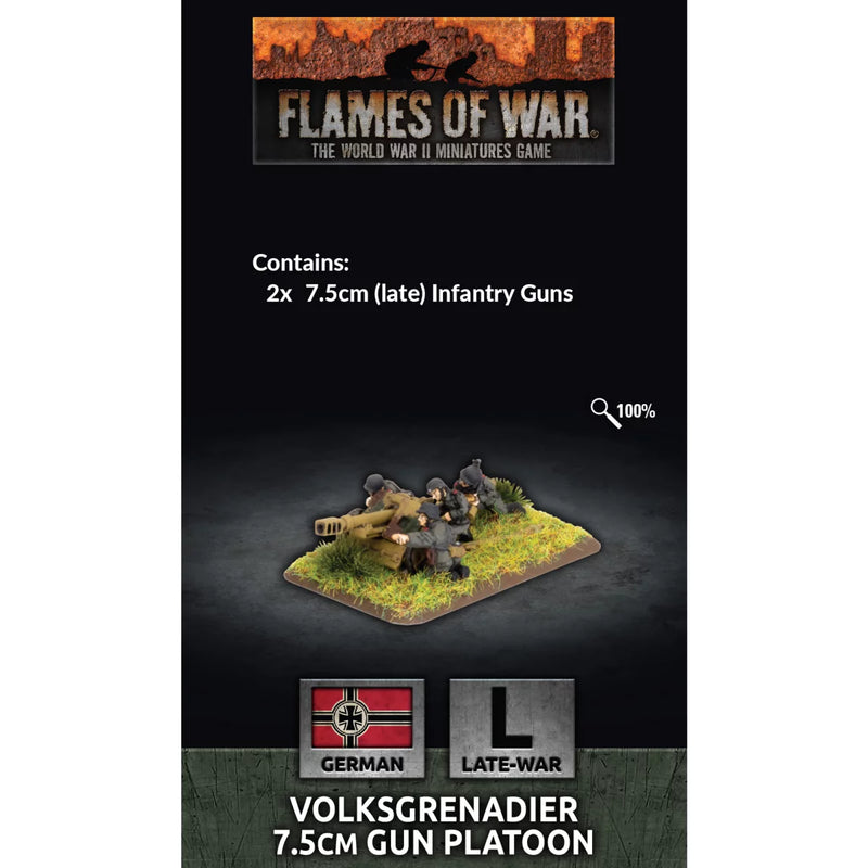 Flames of War: Volksgrenadier 7.5cm Gun Platoon (x2) (GE516)