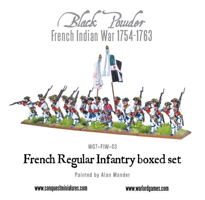 Black Powder: French Indian War 1754-1763: French Regular Infantry boxed set