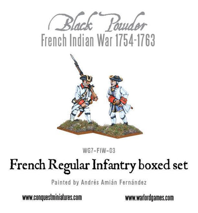 Black Powder: French Indian War 1754-1763: French Regular Infantry boxed set