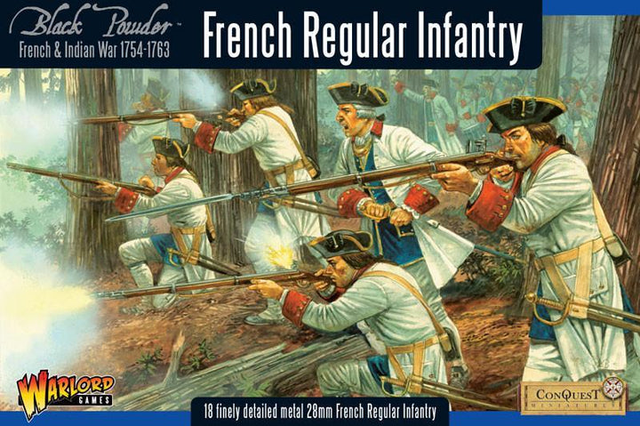 Black Powder: French Indian War 1754-1763: French Regular Infantry boxed set