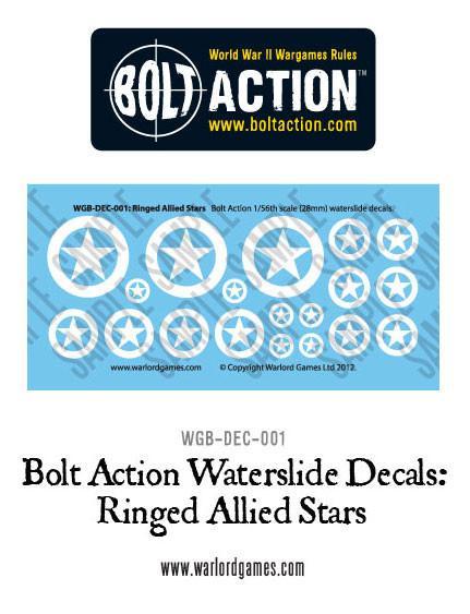 Bolt Action: Decals - Ringed Allied Stars