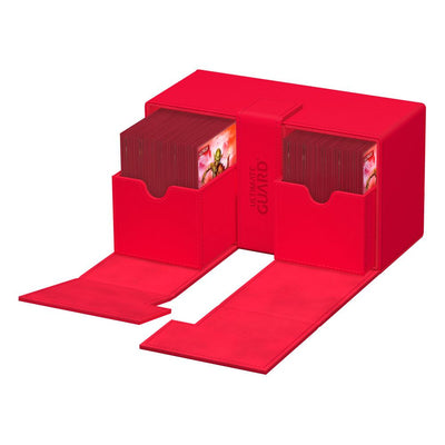 Ultimate Guard Twin Flip'n'Tray 200+ XenoSkin Monocolor Red