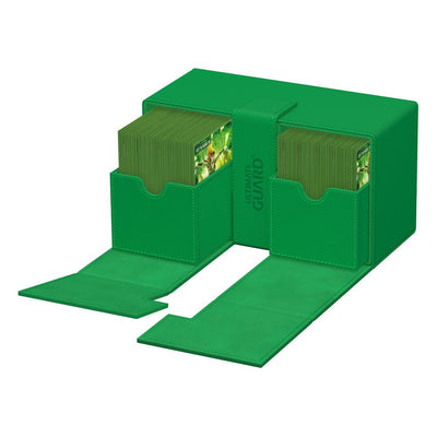 Ultimate Guard Twin Flip'n'Tray 200+ XenoSkin Monocolor Green