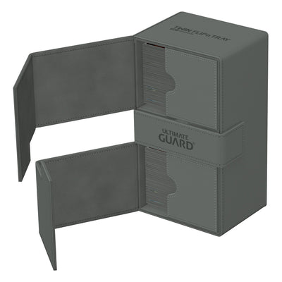 Ultimate Guard Twin Flip'n'Tray 200+ XenoSkin Monocolor Grey
