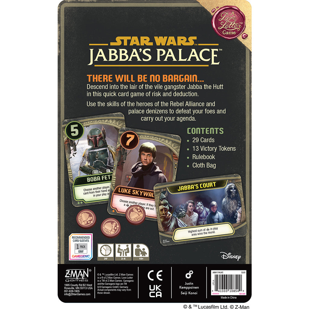 Jabba's Palace: A Love Letter Game