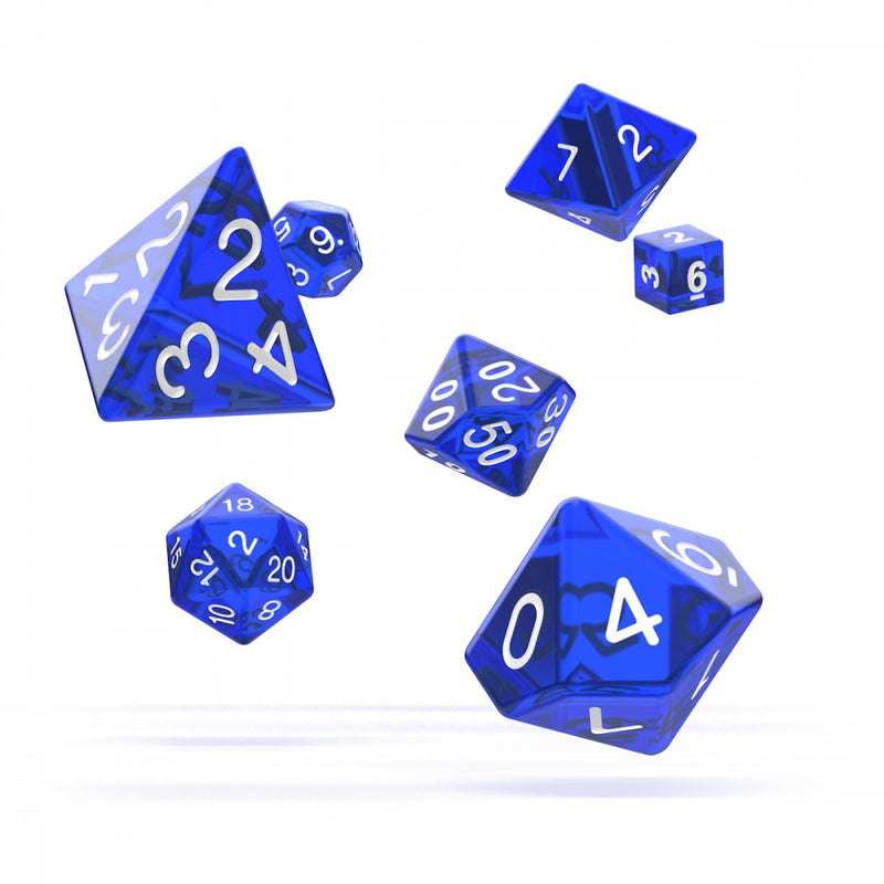 Oakie Doakie Dice RPG Set Translucent - Blue (7)