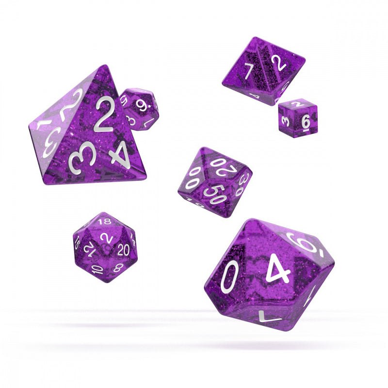 Oakie Doakie Dice RPG Set Speckled - Purple (7)